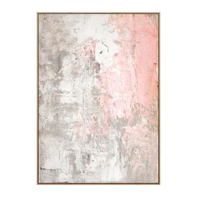Handmade Abstract Nordic Oil Paintings Wall Pictures Modern Canvas Painting Pink Poster Wall Art For Living Room Bedroom No Frame (size: 90X120cm)